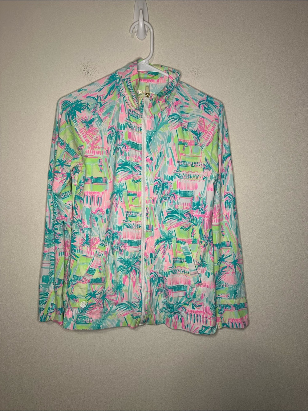 Lilly Pulitzer S Luxlectic Jacket Meryl Perfect Match Zip Up hadlee jacket 29742 - Picture 5 of 7